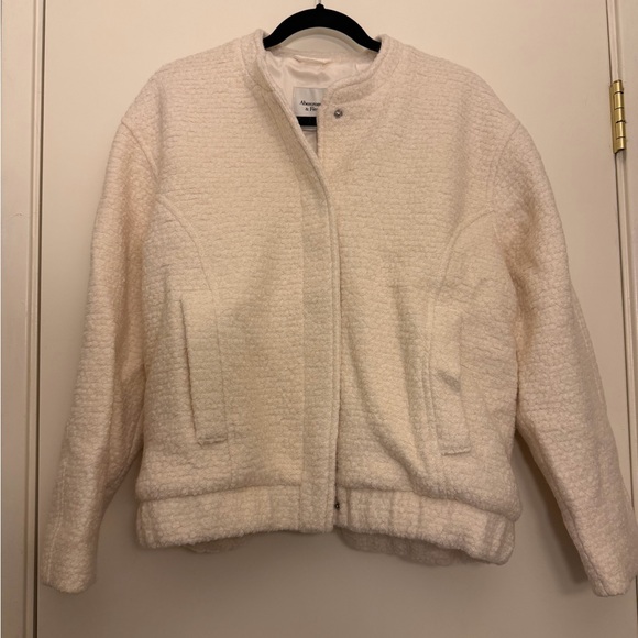 Abercrombie & Fitch Wool-Blend Bomber Jacket - Picture 6 of 9